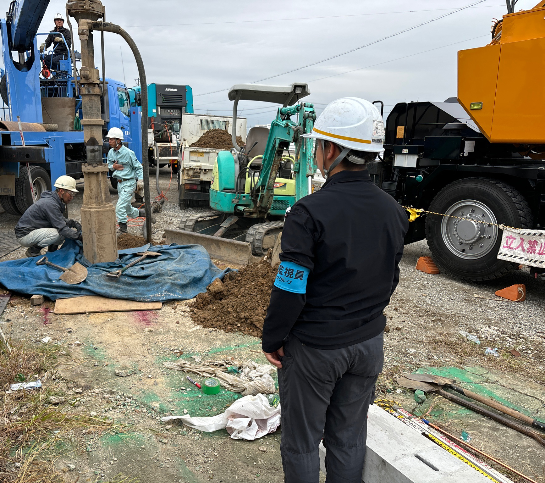 移動体通信基地局工事の画像